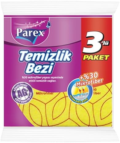 30% Mikrofiber Temizlik Bezi 3'lü