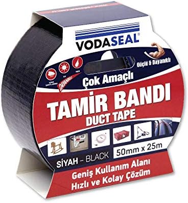 Çok Amaçlı Tamir Bandı, 50mmx25mt, Siyah