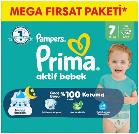 Alternative view of Aktif Bebek Mega Fırsat Paketi 7 Beden 54 Adet