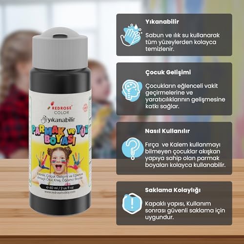 Siyah Parmak Boyası 60ml
