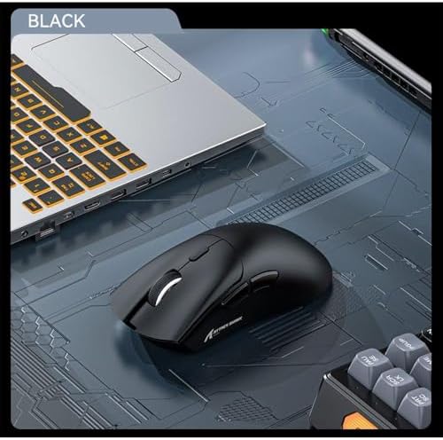 ATTACK SHARK R1 59g SUPERLIGHT Fare, PixArt PAW3311 Oyun Sensörü, BT/2.4G Kablosuz/Kablolu Oyun Faresi, 18000'e kadar 6 Ayarlanabilir DPI, 65 Saat Pil