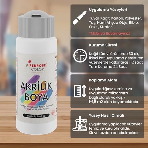 Alternative view of Açık Mavi Akrilik Boya 60 ml