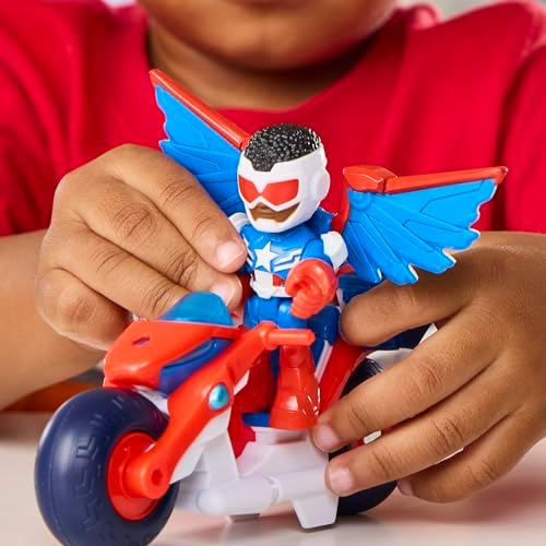 Alternative view of Iron Man and his Awesome America: Sam Super Bike Aksiyon Figürü ve Oyuncak Motosiklet