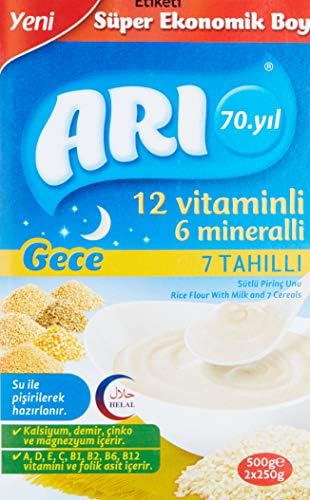 Arı Mama 12 Vitaminli 6 Mineralli Sütlü 7 Tahıllı Pirinçli Gece - Görsel 3