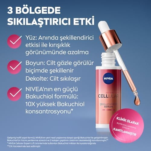 Alternative view of Cellular Expert Lift Şekillendirici ve Sıkılaştırıcı Serum 30ml, Doğal Retinol Alternatifi Bakuchiol,Kırışıklık Karşıtı