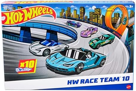 Alternative view of Oyuncak Arabalar, 10'lu Yarış Arabası Paketi, 1:64 Ölçekli Corvette, Lamborghini, McLaren ve Originals içerir (Amazon'a Özel)