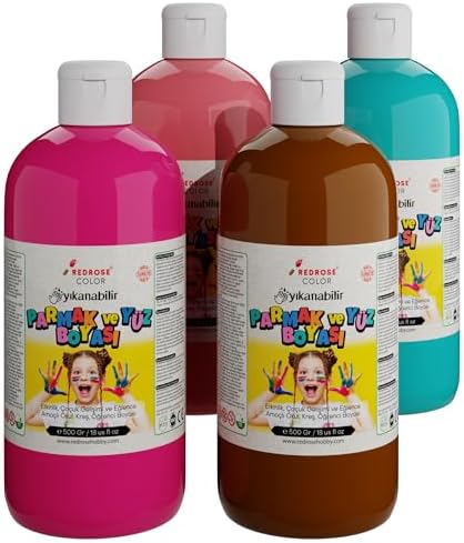 Tamamlayıcı Renkler Parmak Boyası 4'lü Set 4x500 gr