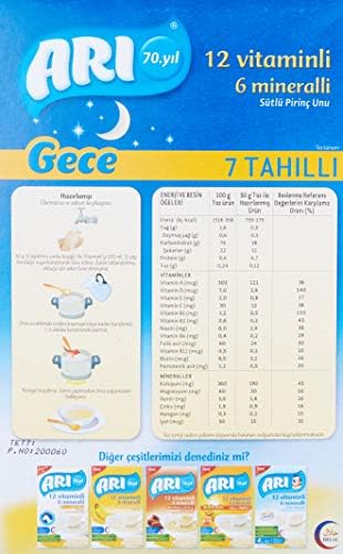 Alternative view of Arı Mama 12 Vitaminli 6 Mineralli Sütlü 7 Tahıllı Pirinçli Gece