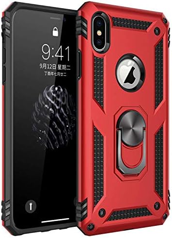 Alternative view of XS Max için Kılıf Military Ring Holder Kırmızı [ XS Max ile Uyumlu Kılıf - Kırmızı]
