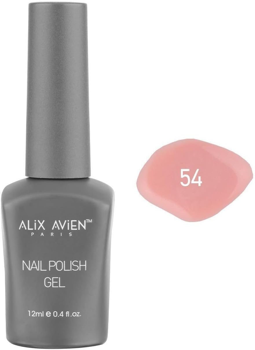 Alternative view of Pembe Somon Kalıcı Oje 54-Yoğun Renk Veren Jel Oje 12 ml-Nail UV Gel Polish 54