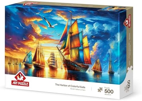 Renkli Yelken Limanı 500 Parça Puzzle - Görsel 3
