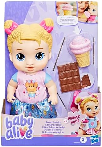 Alternative view of Baby Alive Tatlı Atıştırmalıklar Harper Hugs Oyuncak Bebek