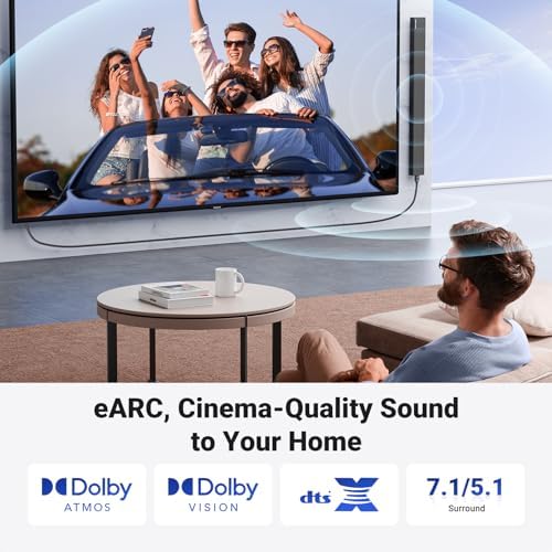 8K HDMI 2.1 Kablo 3D eARC HDCP 2.2/2.3 PC için PS5/PS4 Soundbar HDTV(5m)