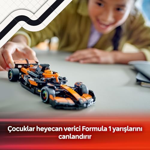 Alternative view of McLaren F1 MCL38 Yarış Arabası 77251 – 10 Yaş ve Üzeri Kız ve Erkek Çocukları ile Yetişkin Motorseverler için Sürücü Minifigürü İçeren Yapım ve Sergileme Seti (269 Parça)