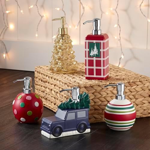 Avanti Linens Coastal Snowman Collection Sabunluk/Losyon Pompası, Çok aşamalı - Görsel 3
