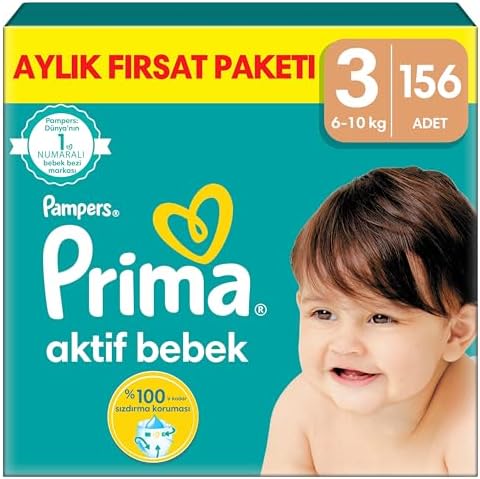 Alternative view of Aktif Bebek, Bebek Bezi 3 Numara, 156 Adet Aylık Fırsat Paketi