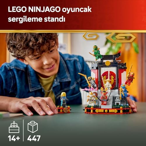 Karakteri Sergileme Modeli 15. Yıl Dönümü 71866-14 Yaş ve Üzeri Çocuklar için 8 Minifigür İçeren Dekoratif Sergileme Oyuncak Yapım Seti, Yaratıcı Hediye Fikri (447 Parça)
