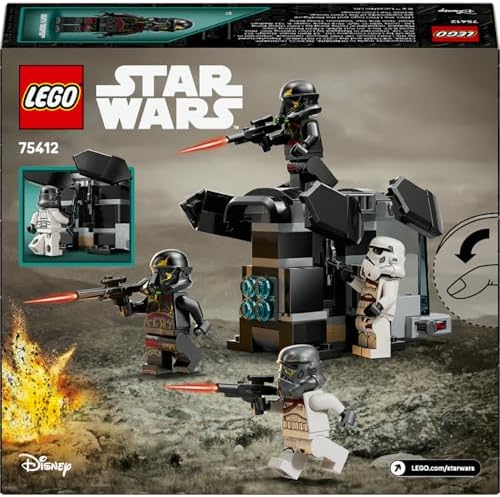 Alternative view of Death Trooper ve Night Trooper Savaş Paketi 75412-6 Yaş ve Üzeri Kız ve Erkek Çocuklar için 4 Minifigür İçeren Yaratıcı Oyuncak Yapım Seti, Doğum Günü Hediyesi Fikri (119 parça)