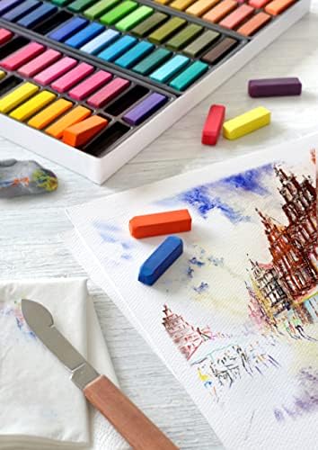 Studio Mini Toz Pastel Boya, 24 Renk, Yarım Boy, Yüksek Pigment, Parlak Renkler, Fiksatif Uyumlu, Tebeşir Bazlı Soft Pastel - Görsel 3