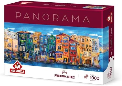 Alternative view of Renkli Kasaba 1000 Parça Panorama Puzzle