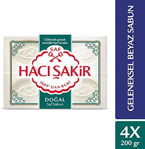 Doğal Geleneksel Beyaz Sabun (4 x 200 g)