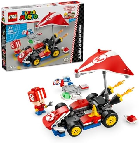 Super Mario: Mario Kart – Standart Kart 72032, 7 Yaş ve Üzeri Erkek ve Kız Çocukları için Yaratıcı Oyuncak Yapım Seti, Toad Figürü ve Fazlası, Doğum Günü Hediyesi (174 Parça) - Görsel 3