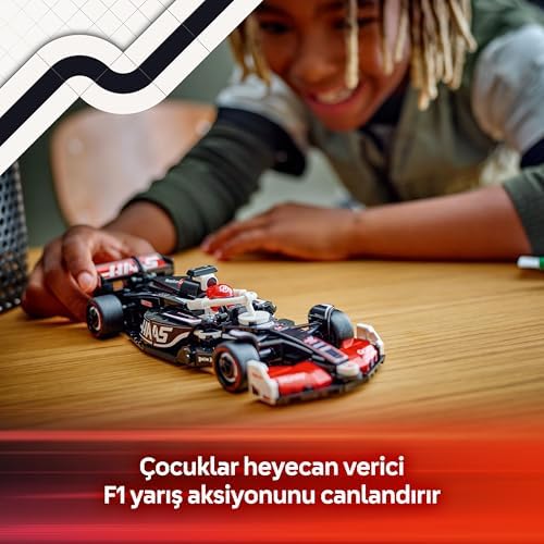 Alternative view of MoneyGram Haas F1 VF-24 Yarış Arabası 77250 – 10 Yaş ve Üzeri Kız ve Erkek Çocukları ile Motorseverler için Sürücü Minifigür İçeren Yapım ve Sergileme Seti (263 Parça)