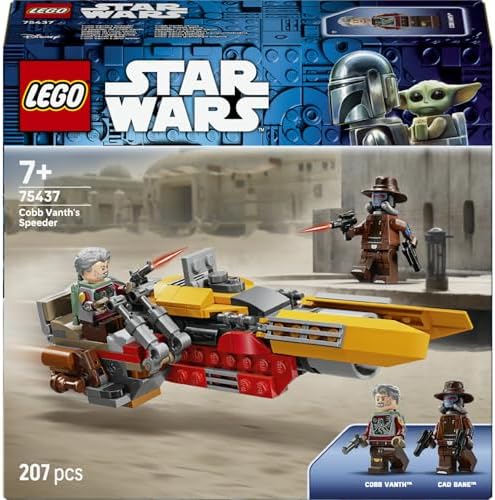 : The Mandalorian Cobb Vanth’ın Hız Motoru 75437-7 Yaş Üzeri Çocuklar için Aksesuarlara Sahip Cobb Vanth ve Cad Bane Minifigürleri İçeren Oyuncak Yapım Seti, Hediye Fikri (207 Parça) - Görsel 3