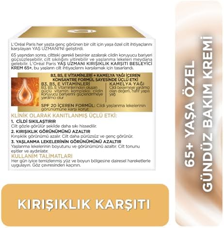 Yaş Uzmanı 65+ Kırışıklık Karşıtı Besleyici Krem