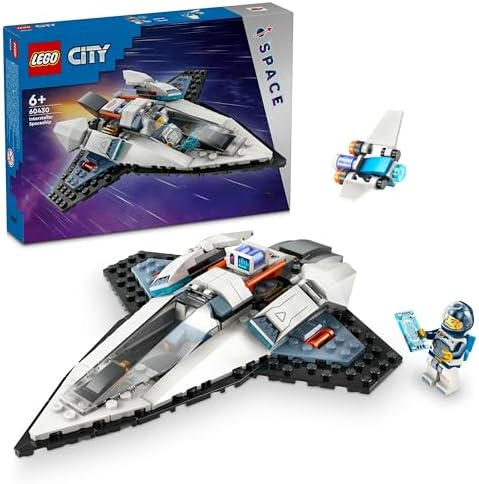 City Yıldızlararası Uzay Gemisi 60430-6 Yaş ve Üzeri Kız ve Erkek Çocukları için Astronot Minifigürü İçeren Yaratıcı Oyuncak Seti, Çocuklar için Doğum Günü Hediyesi Fikri (240 Parça) - Görsel 3
