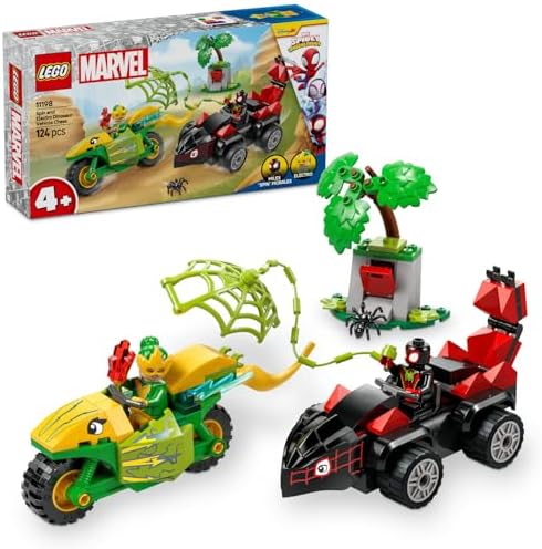 Alternative view of | Spidey ve İnanılmaz Arkadaşları Spin ve Electro Dinozor Aracı Takibi 11198-4 Yaş ve Üzeri Erkek ve Kız Çocuklar için Yaratıcı Oyuncak Yapım Seti (124 Parça)