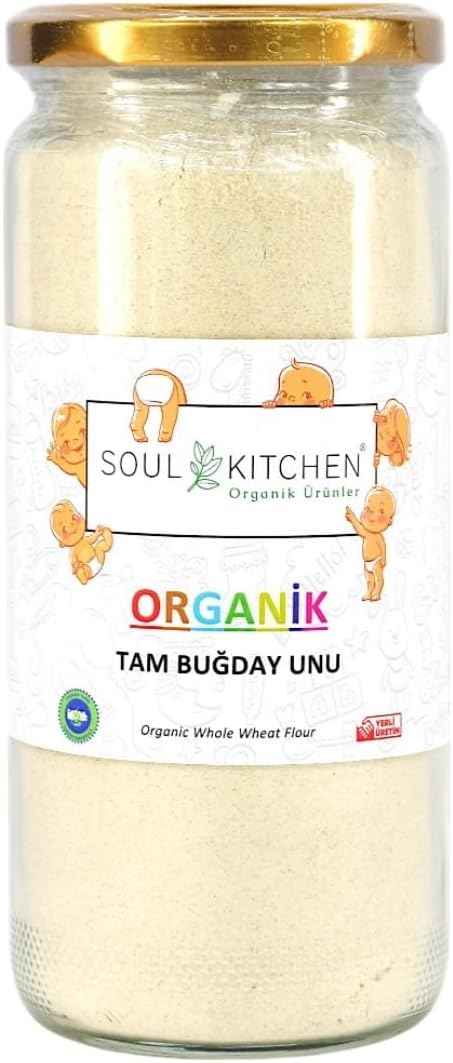 Alternative view of Organik Tam Buğday Unu cam 250gr