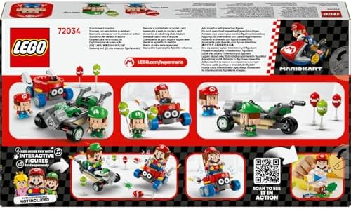 Alternative view of Super Mario: Mario Kart – Baby Mario ile Baby Luigi 72034, 8 Yaş ve Üzeri Erkek ve Kız Çocukları İçin Yaratıcı Oyuncak Yapım Seti, Doğum Günü Hediyesi (321 Parça)