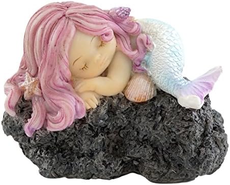 Top Collection Minyatür Peri Bahçesi ve Teraryum Uyuyan Küçük Deniz Kızı Heykeli