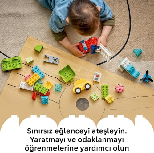 İlk Yaratıcı Araçlar 10474-1.5 Yaş ve Üzeri Kız ve Erkek Çocuklar için Figür İçeren Eğitici Yaratıcı Oyuncak Yapım Seti, Çocuklar için Eğlenceli Doğum Günü Hediyesi Fikri (42 Parça) - Görsel 3
