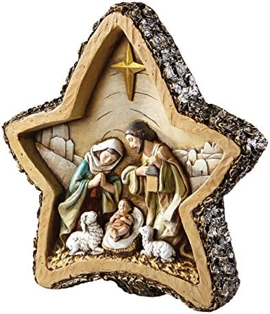 Avalon Gallery Nativity Woodcut Figür, Yıldız - Görsel 3