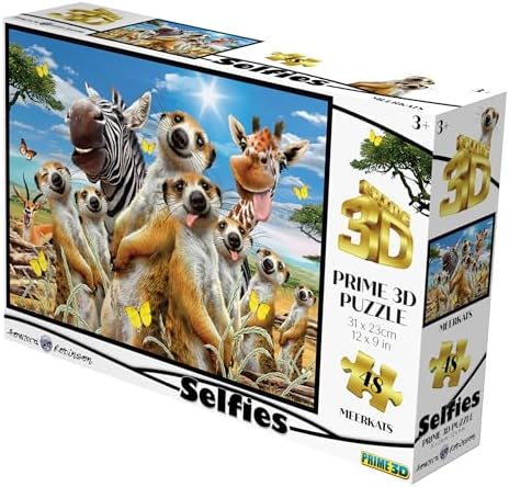 3D - Mirket Selfie - 48 Parça Puzzle - Görsel 3