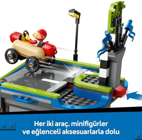 Alternative view of City Senin Kuralların: Yarış Arabası Rampa Parçası 60460-6 Yaş ve Üzeri Çocuklar için Sürücü Minifigürü İçeren Yaratıcı Oyuncak Yapım Seti, Doğum Günü Hediyesi (436 Parça)