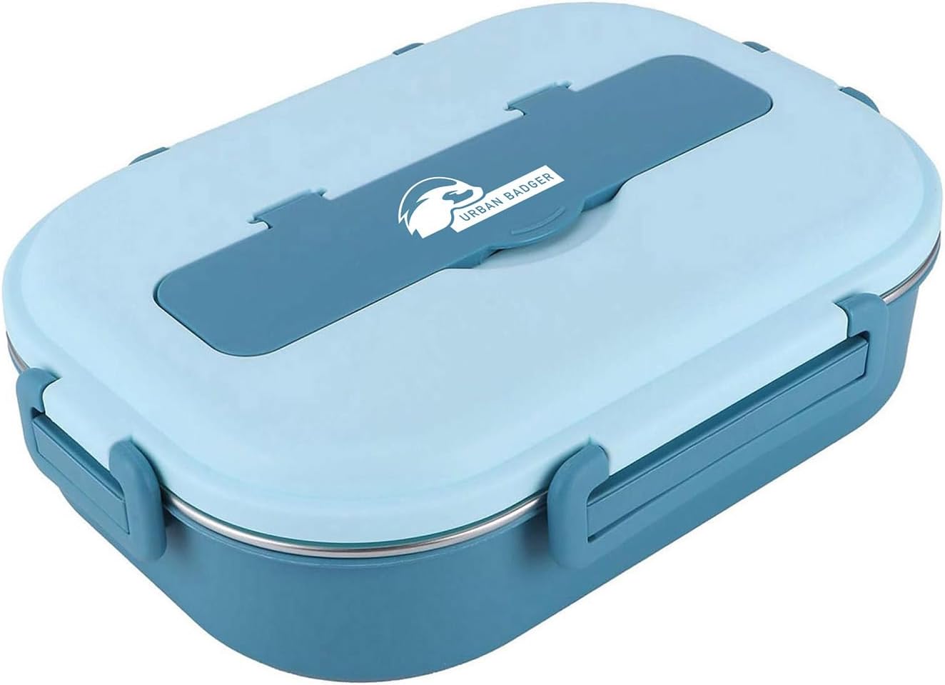 304 Paslanmaz Çelik Mavi Lunchbox 1000 ML ve 1 Adet Çelik Kaşık, Dayanıklı Kamp Ekipmanları, Kamp Aksesuarları, Açık Hava Sporları, Doğa Sporları, Yürüyüş, Kamp Mutfağı, Kamp Malzemeleri