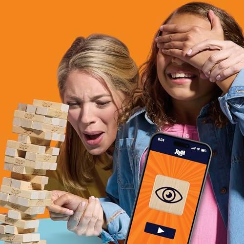 Alternative view of Hasbro Resmi Jenga Oyunu (2025) | Ücretsiz Web Uygulaması ile Daha Fazla Oyun Seçeneği (Zorunlu Değildir) | Ahşap Blok Denge ve Kule Dizme Oyunu | 6 Yaş ve Üzeri | 1+ Oyuncu