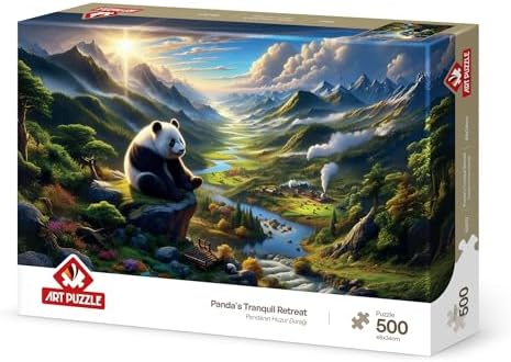 Pandanın Huzur Durağı 500 Parça Puzzle