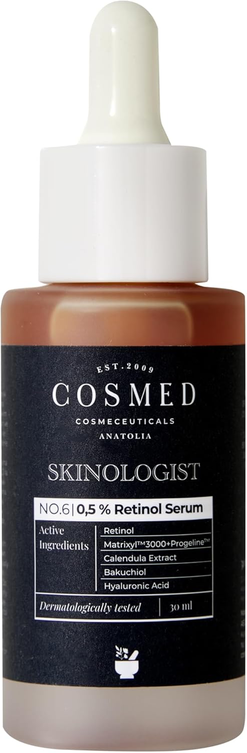 Cosmed%0.5 Retinol ve Peptit İçeren Yenileyici Serum -%0.5 Retinol Serum - 30 ml - Görsel 3