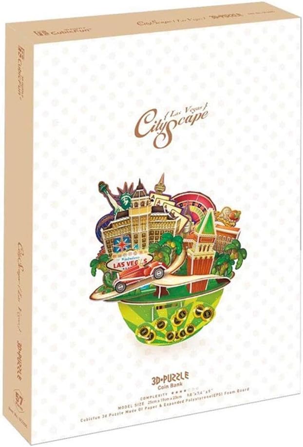 CubicFun 3D 64 Parça Puzzle Las Vegas Şehir Kompozisyonu - Görsel 3