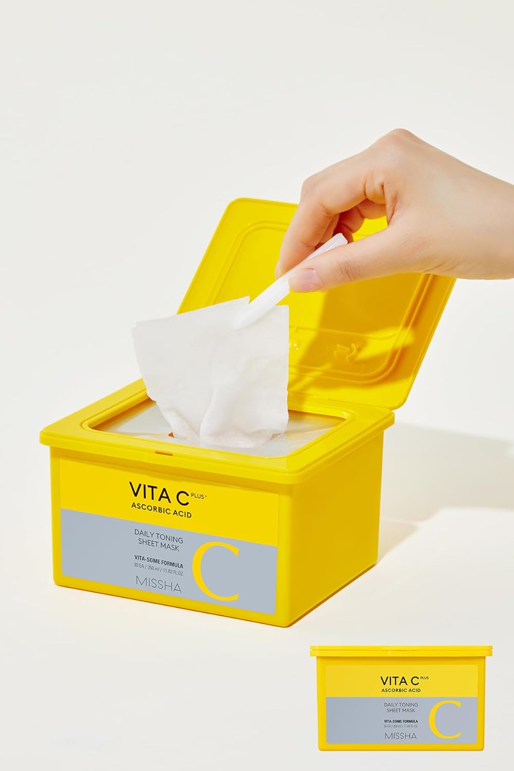 C Vitamini İçerikli Leke Karşıtı Günlük Yaprak Maske Vita C Plus Daily Toning Mask - Görsel 3