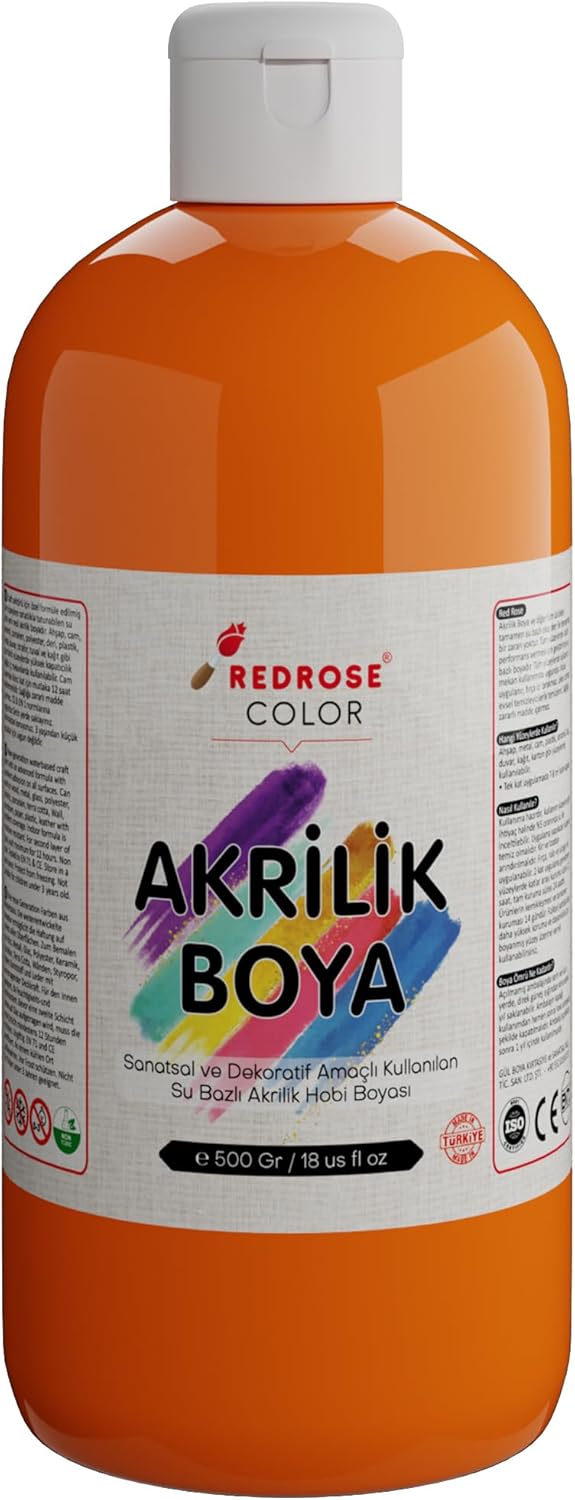 Turuncu Akrilik Boya 500 gr