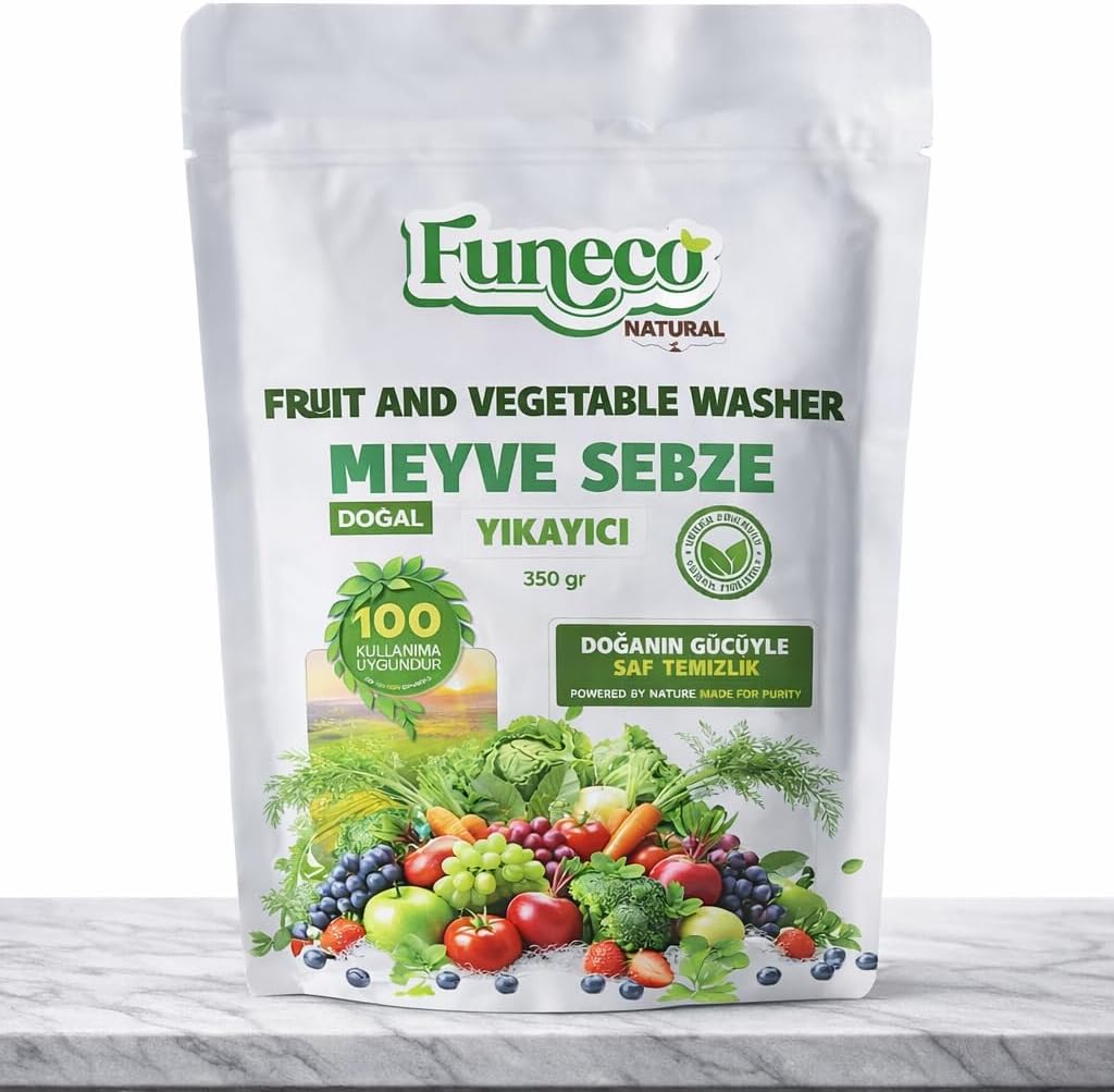 Alternative view of Meyve & Sebze Yıkayıcı 350 g – Bitki ve Mineral Bazlı Doğal Temizleyici Toz – Vegan, Food Grade, 100 Kullanımlık