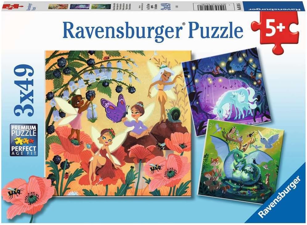 51816 Büyülü Karakterler Puzzle, 3x49 Parça - Görsel 3