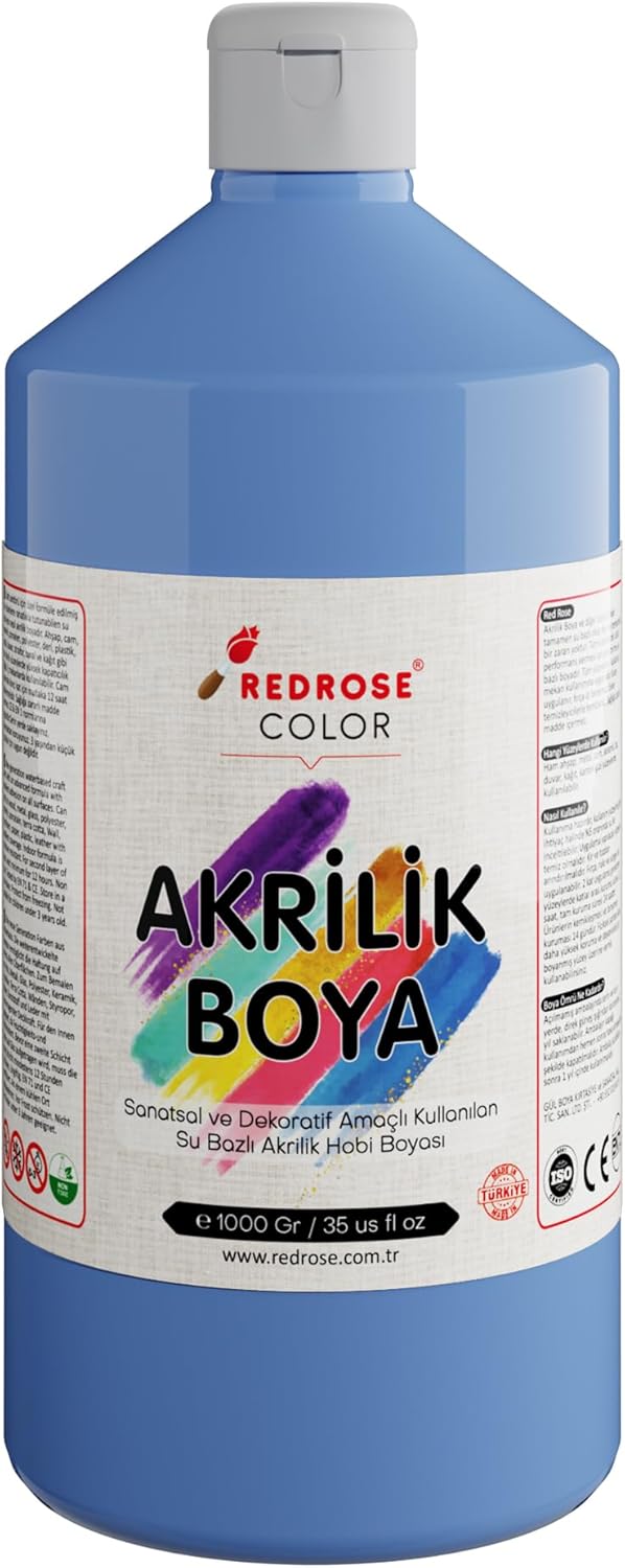 Açık Mavi Akrilik Boya 1000 gr