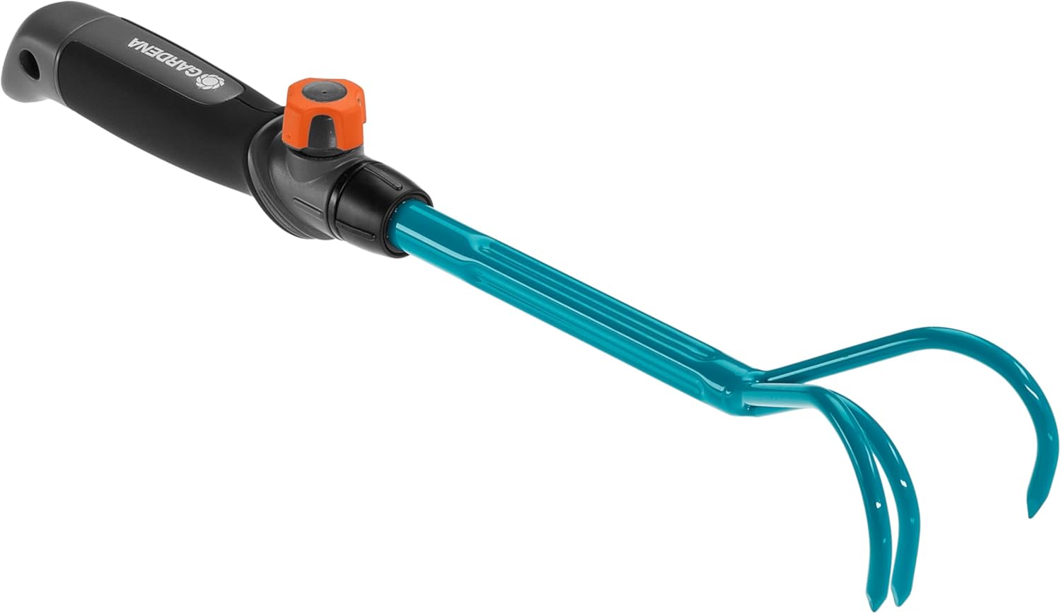 combisystem küçük kauçuk: Zemini gevşetmek ve havalandırmak için 3 çinko bahçe pençesi, çalışma genişliği 7 cm, ergonomik sap, korozyon koruması (8921-20)