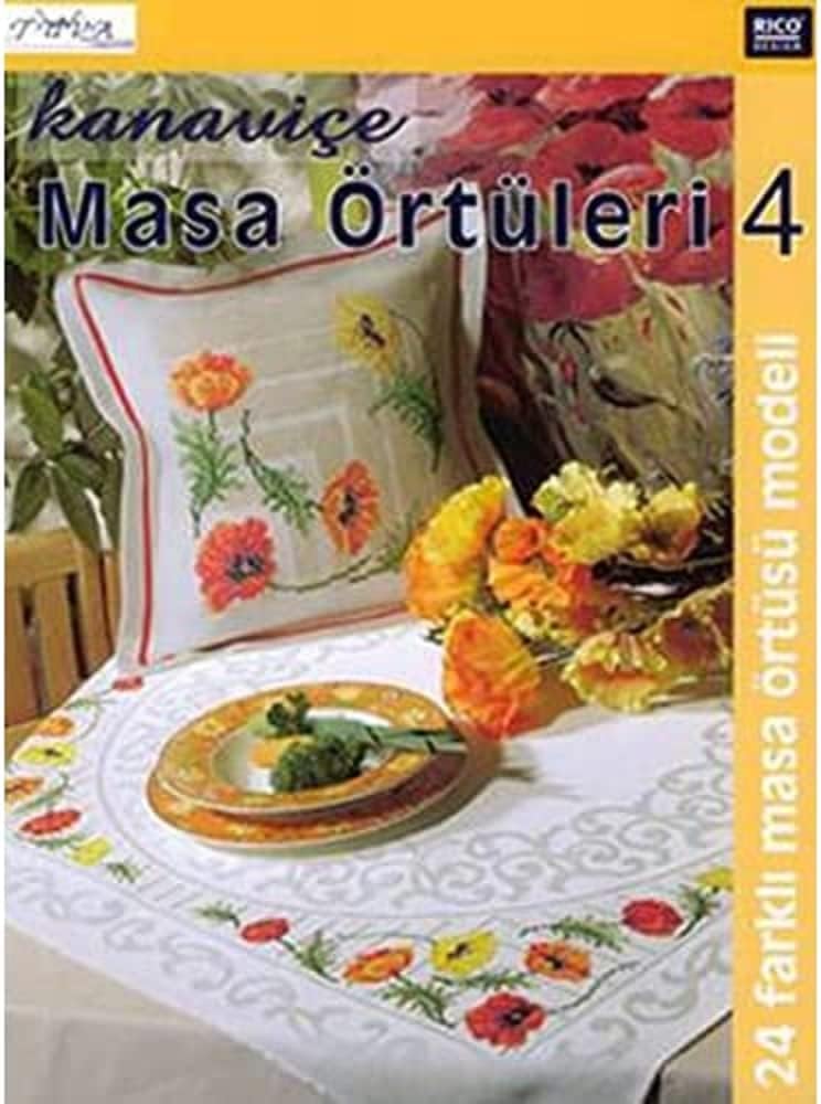 Kanaviçe Masa Örtüleri 4: 24 Farklı Masa Örtüsü Modeli